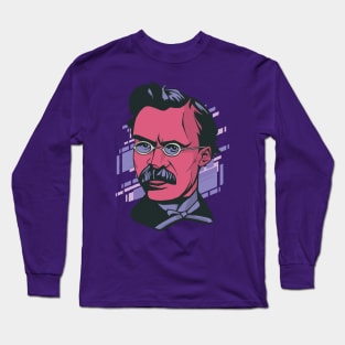 Nietzche portrait Long Sleeve T-Shirt